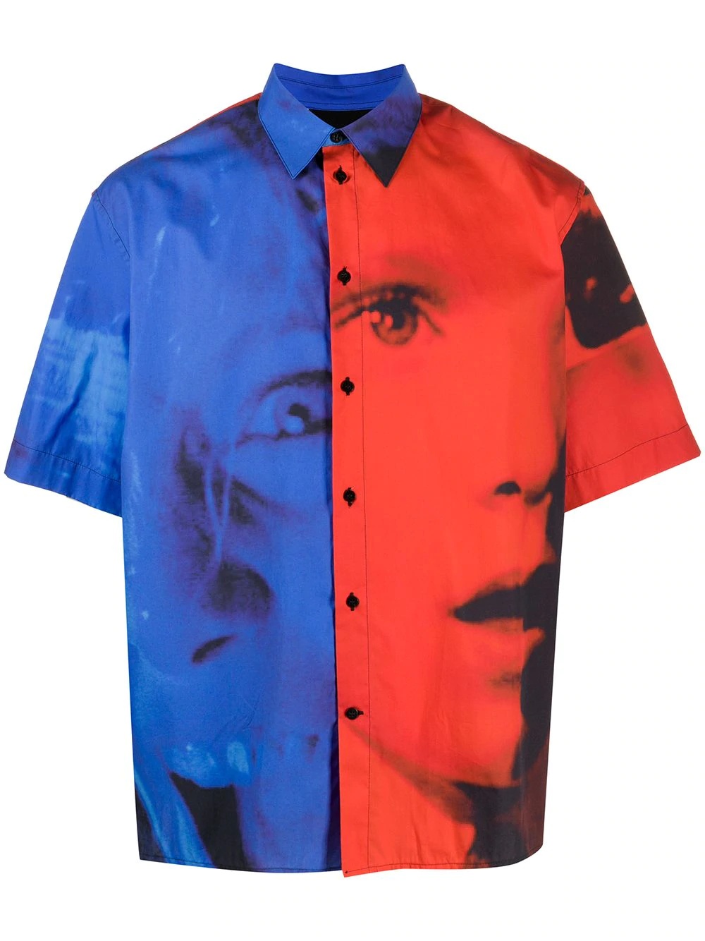 faces print shirt - 1