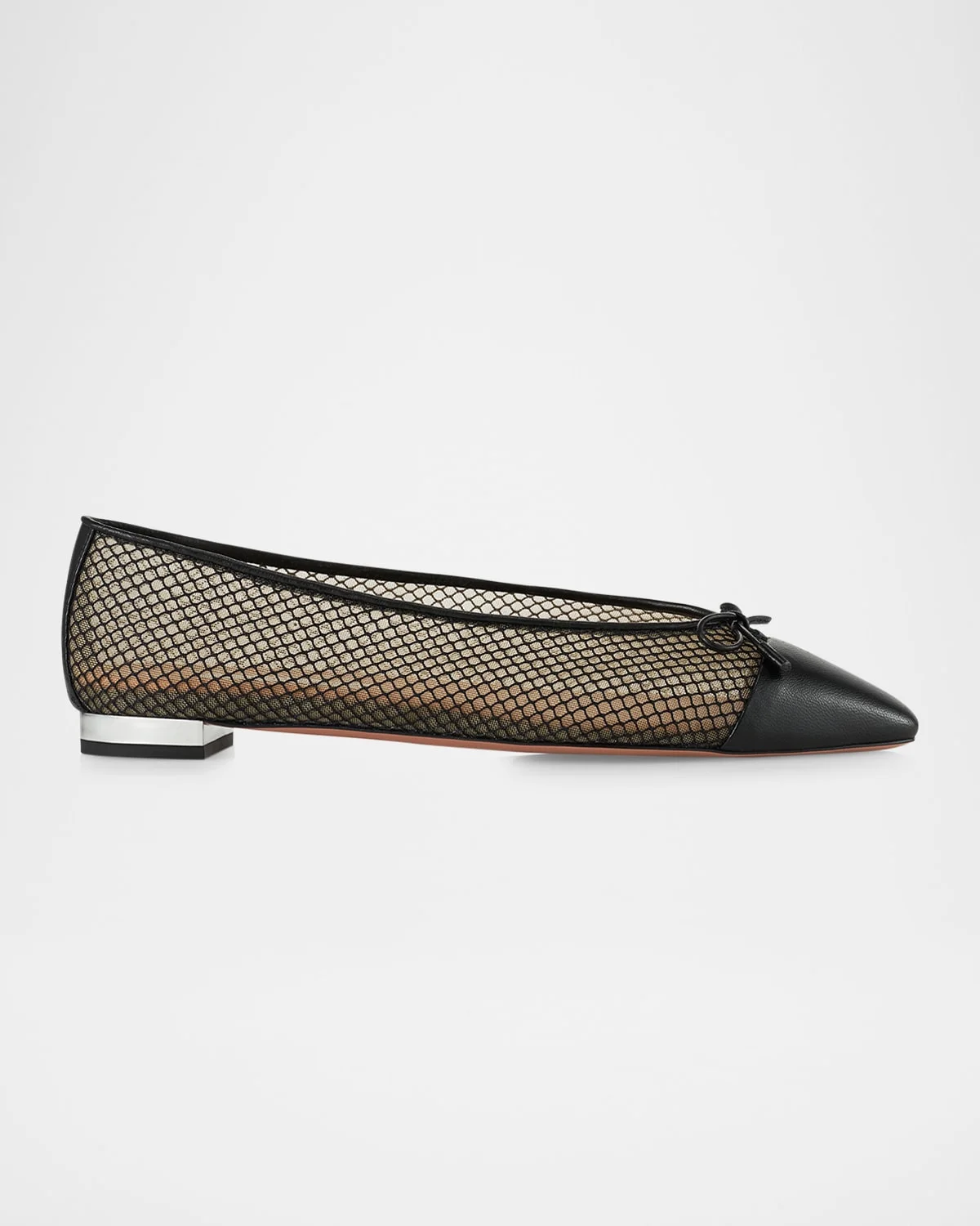 Gioia Mesh Net Cap-Toe Ballerina Flats - 1
