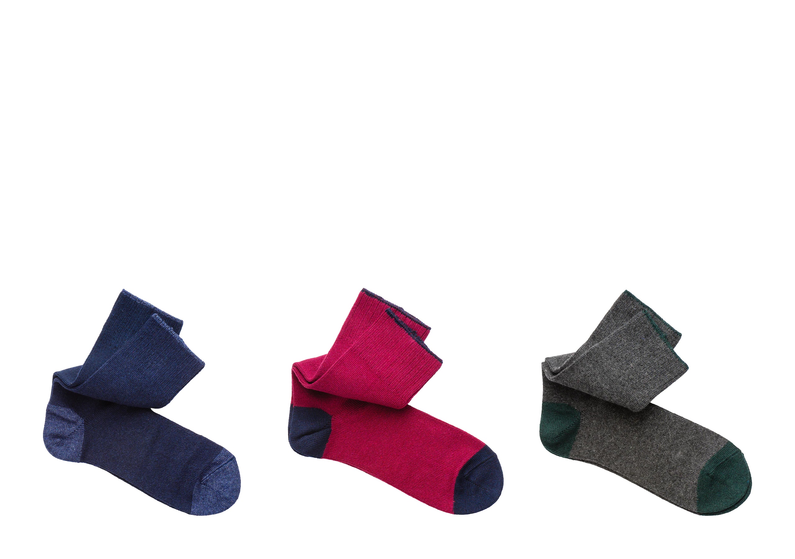 Three-pack socks
Cashmere Short Blue - 1