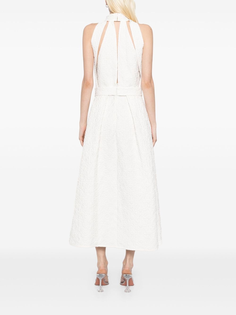 embroidered midi dress - 4