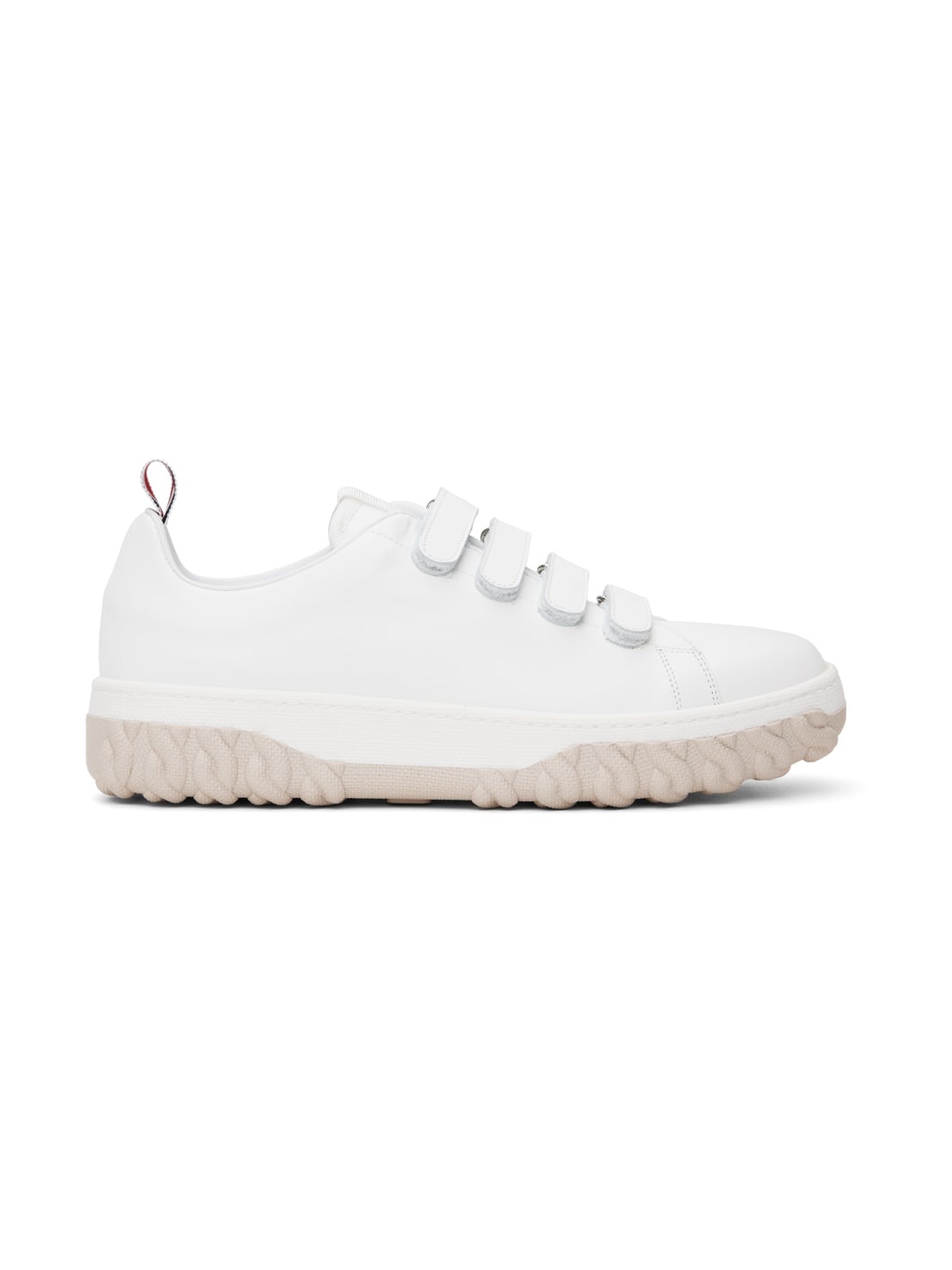 White Velcro Sneaker - 1