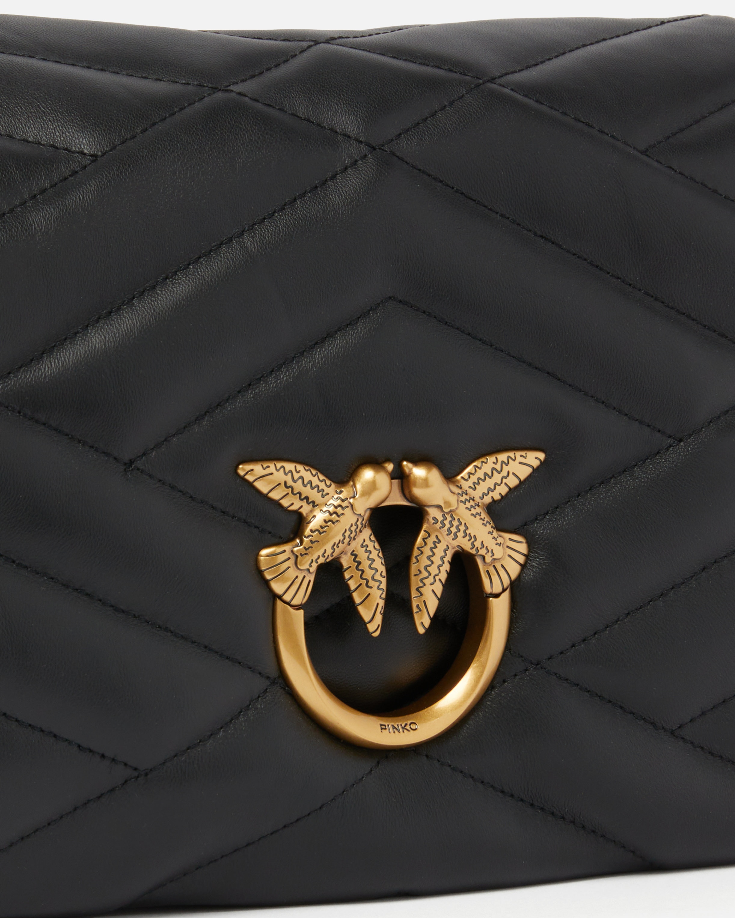 QUILTED NAPPA LEATHER LOVE BAG PUFF SHOULDER BAG - 3