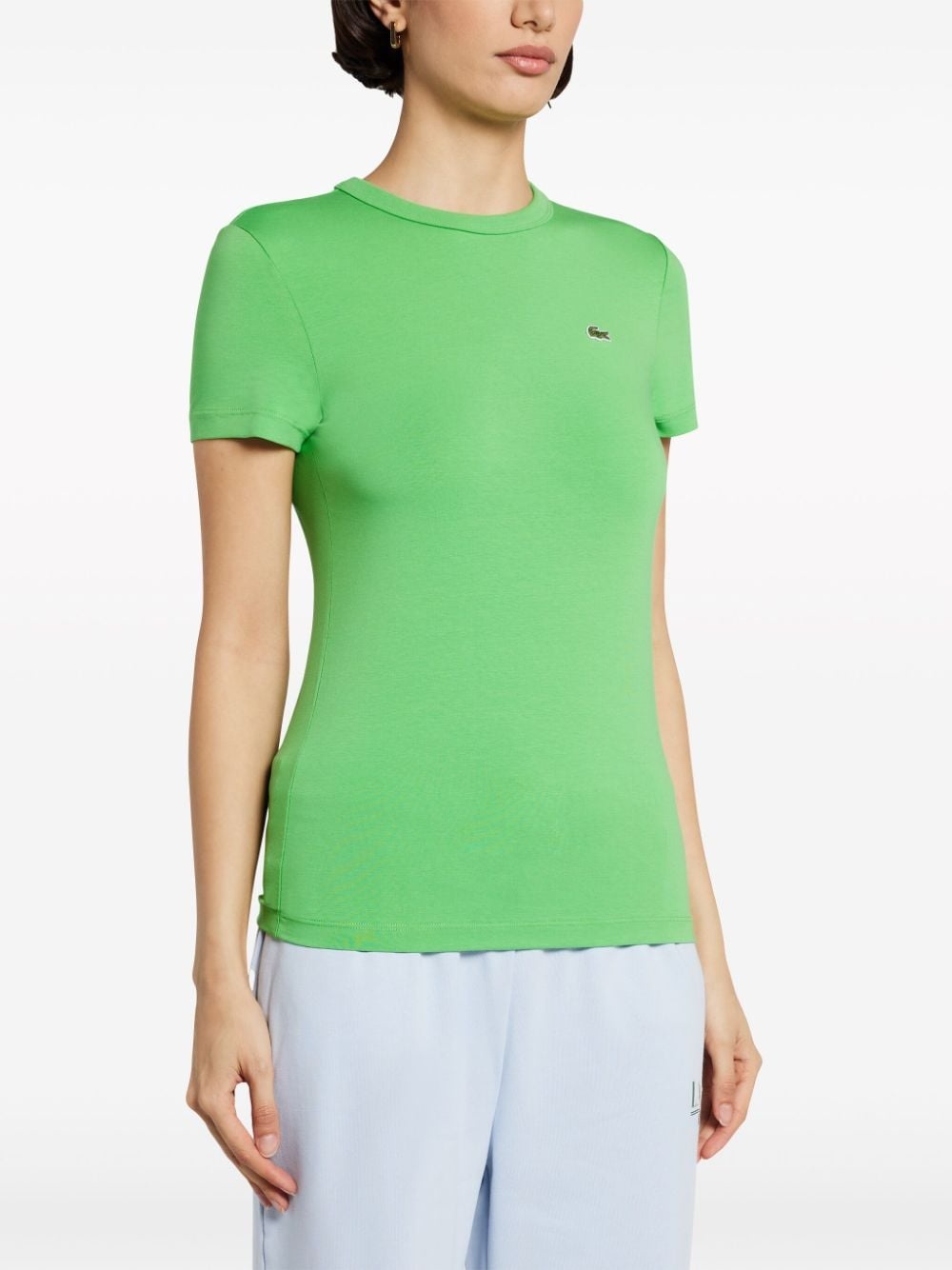 logo-appliquÃ© organic cotton T-shirt - 3