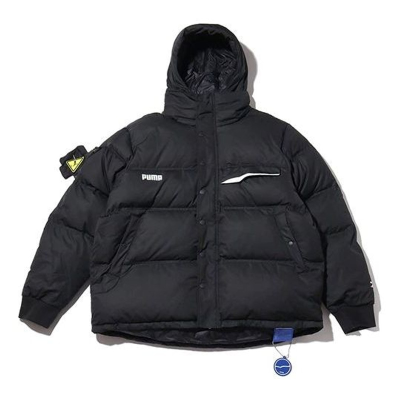 PUMA x Ader Error Down Puffer Coat 'Black White' 595534-01 - 1