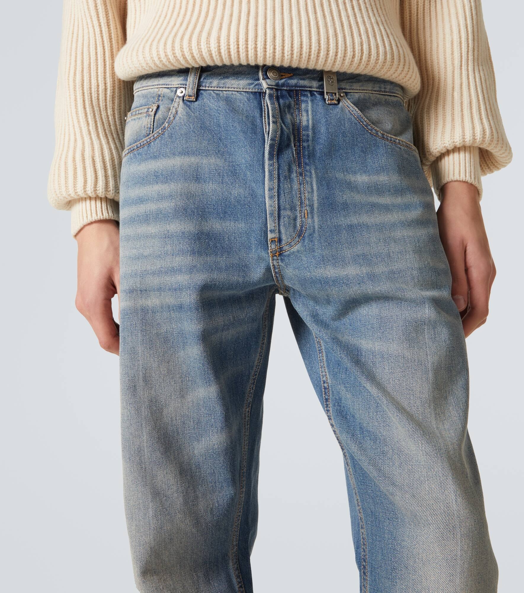 Faded straight jeans - 5