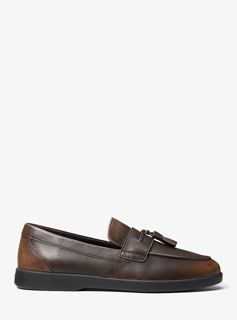 Wesley Tassel Burnished Leather Loafer - 1