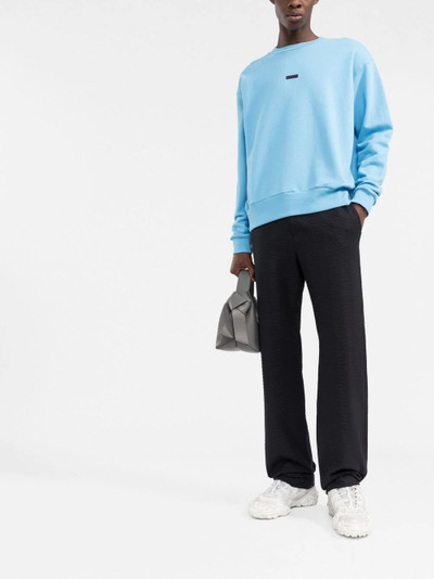 Marni logo-patch cotton sweater outlook