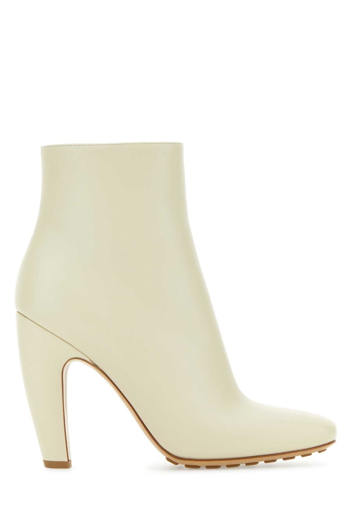 Bottega Veneta Women Sand Leather Canalazzo Ankle Boots - 1