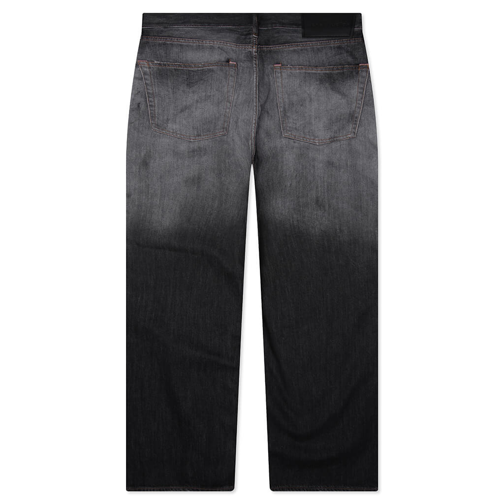 1981 U BLACK TRAFALGAR LOOSE FIT JEANS - BLACK - 2