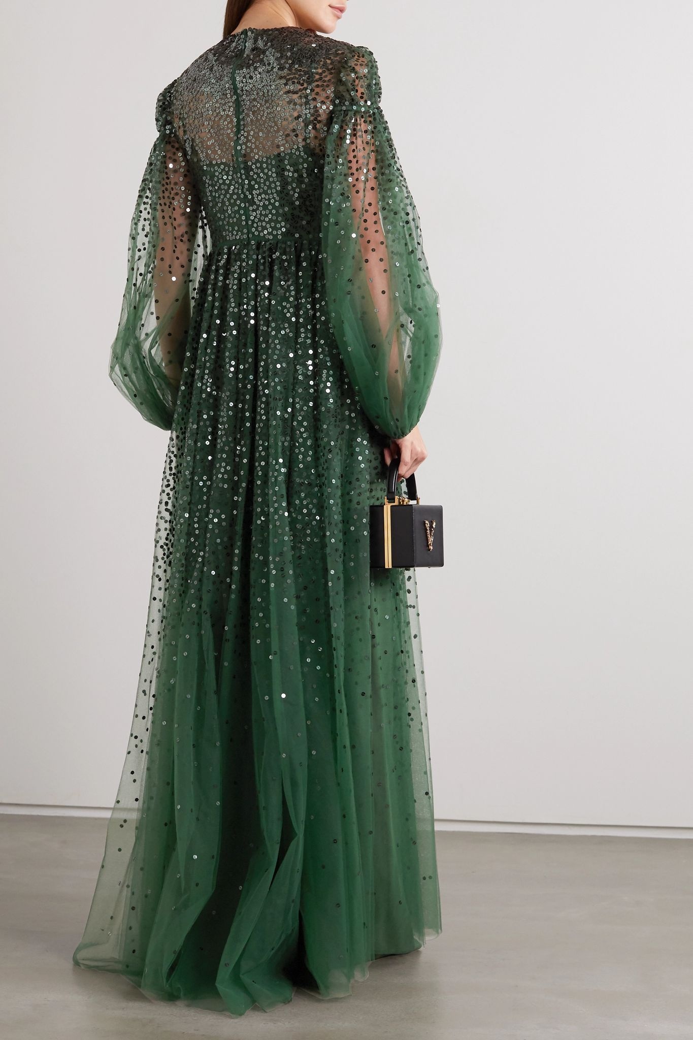 Sequin-embellished tulle gown - 3