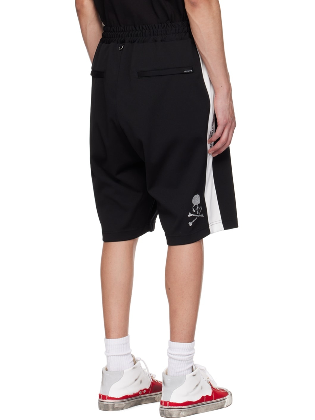 Black Side Line Shorts - 3
