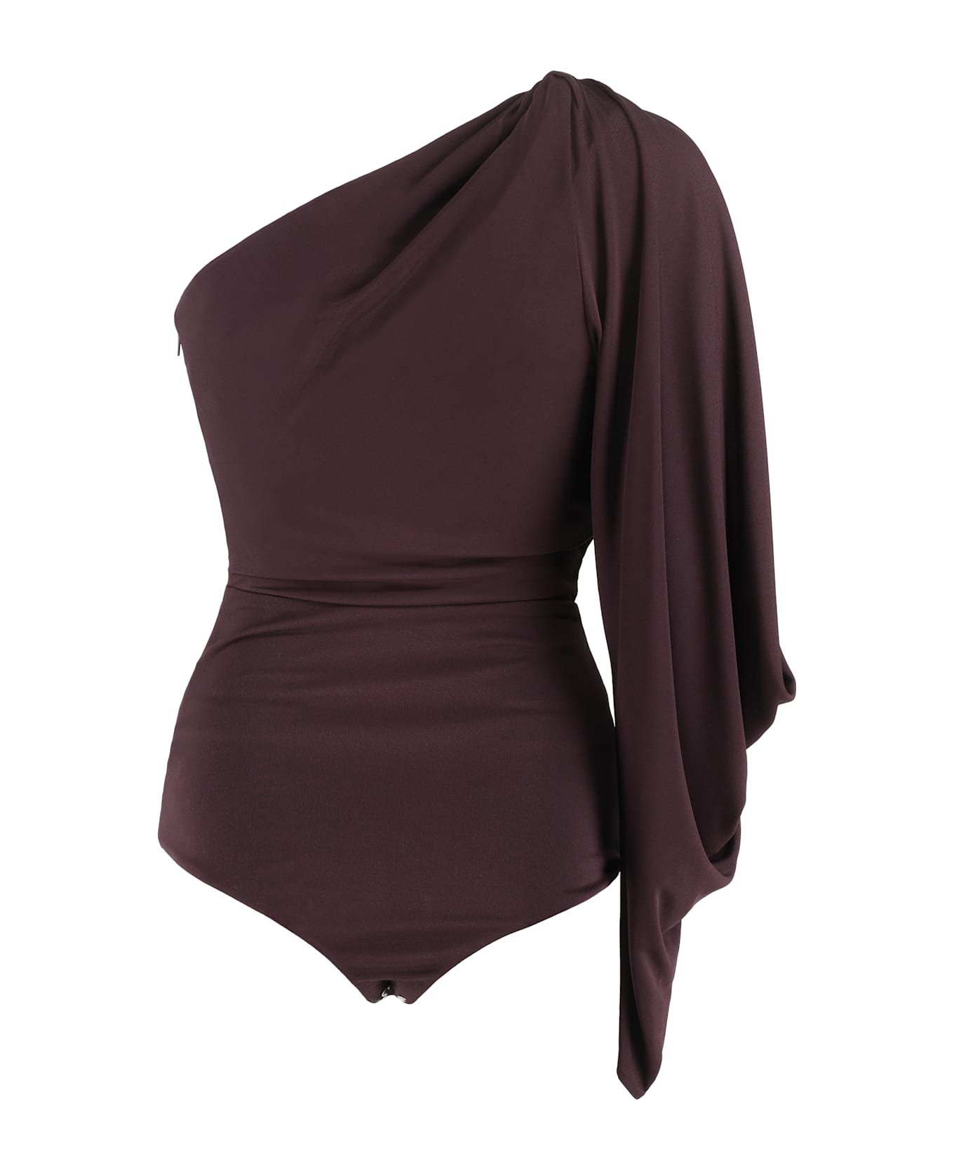Viscose One-shoulder Bodysuit - 2