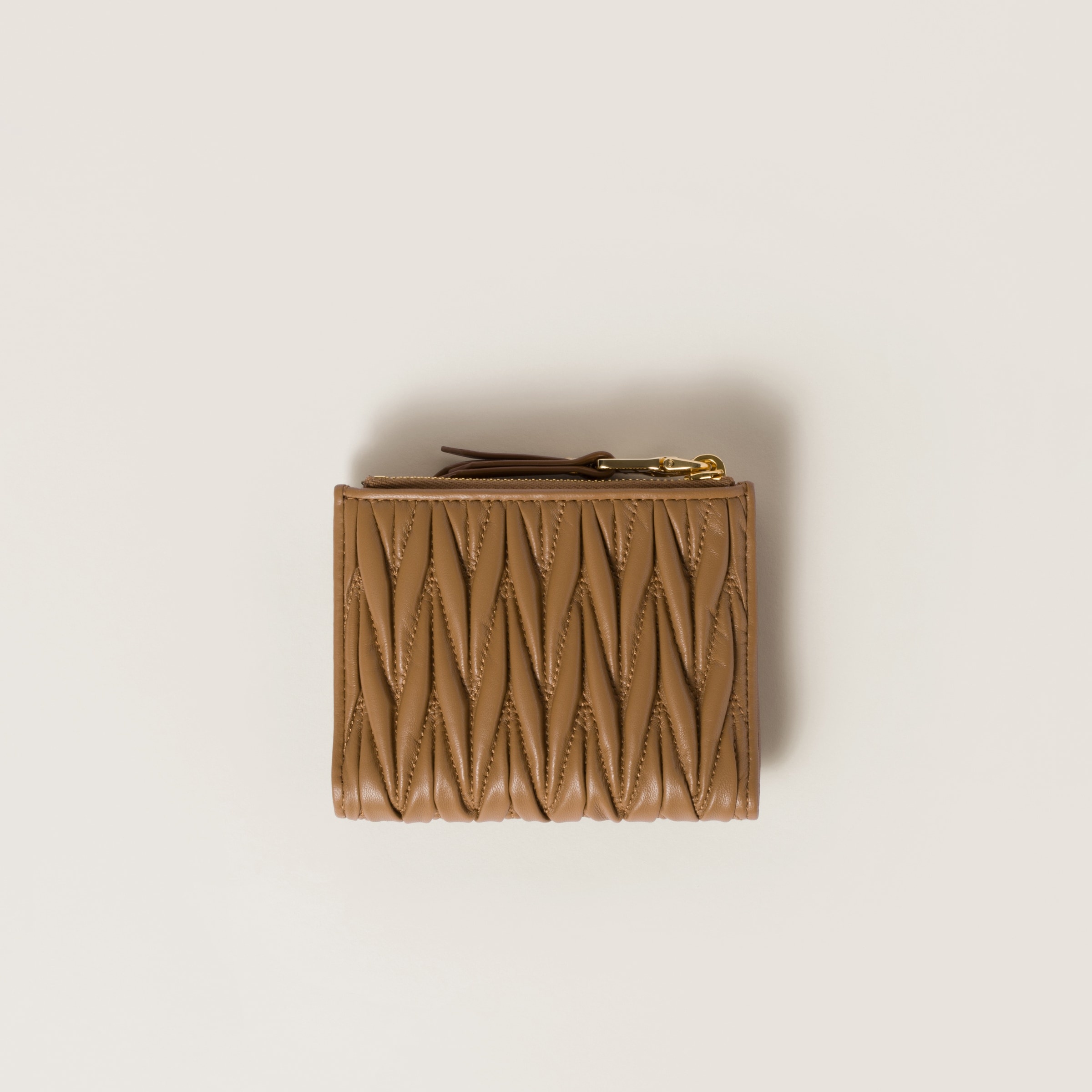 Small wallet in matelassé nappa leather - 3
