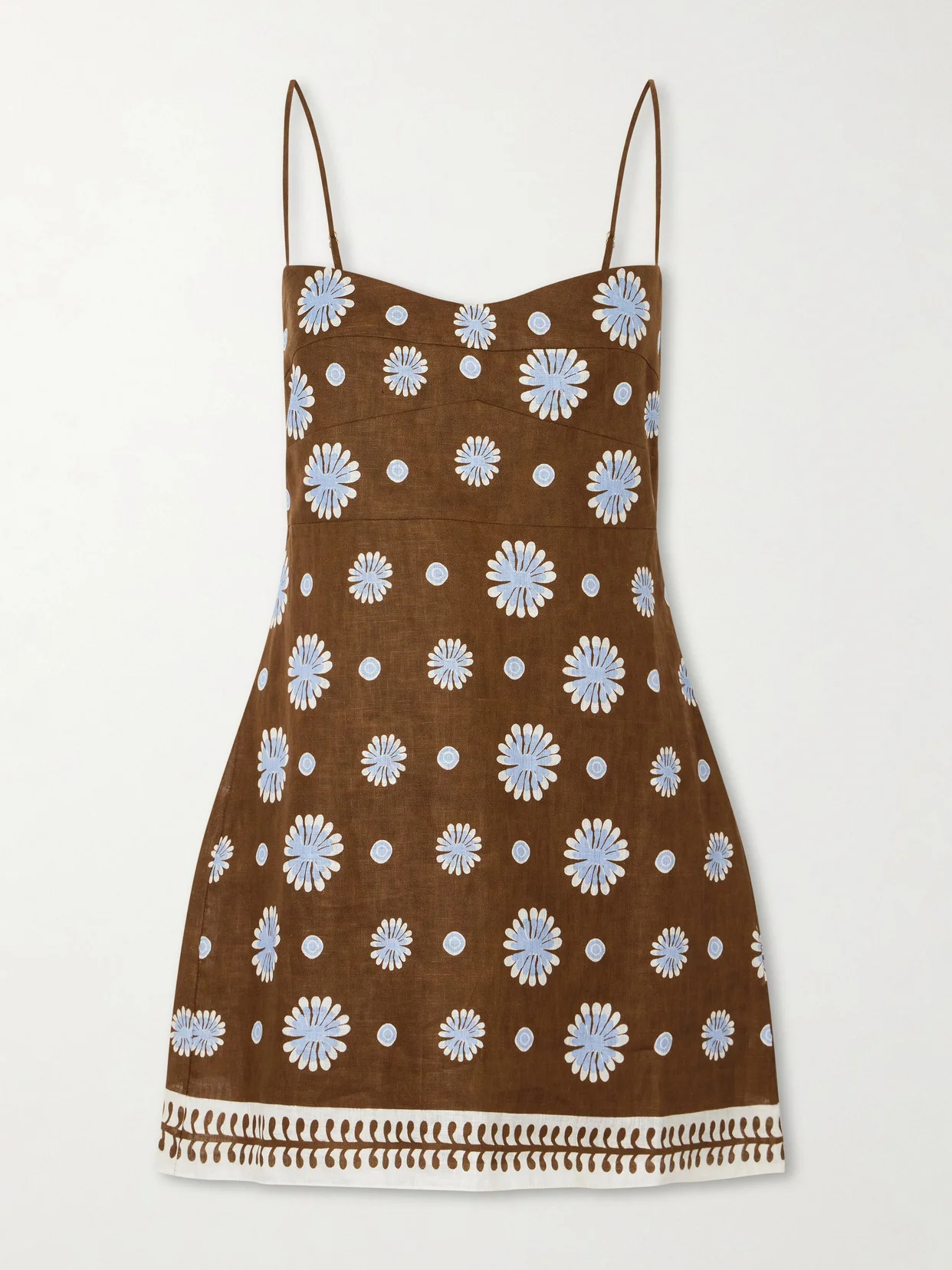Lucca Printed Linen Mini Dress - 1