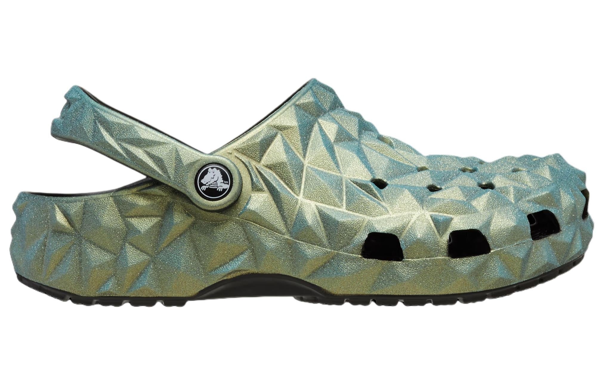 Crocs Classic Iridescent Geometric Clog 'Green' 209841-001 - 2