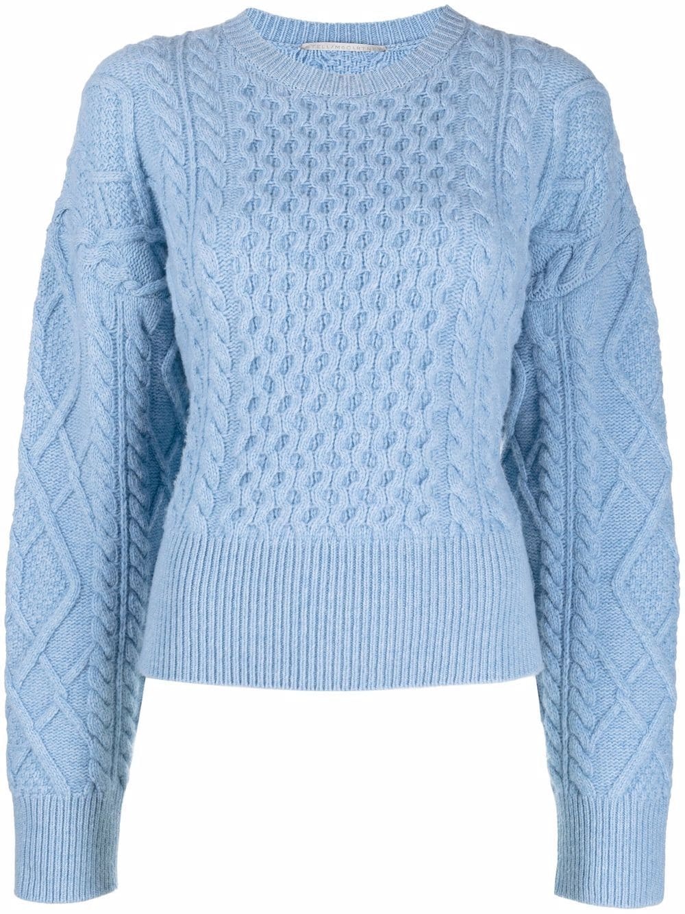 Aran-knit cropped jumper - 1