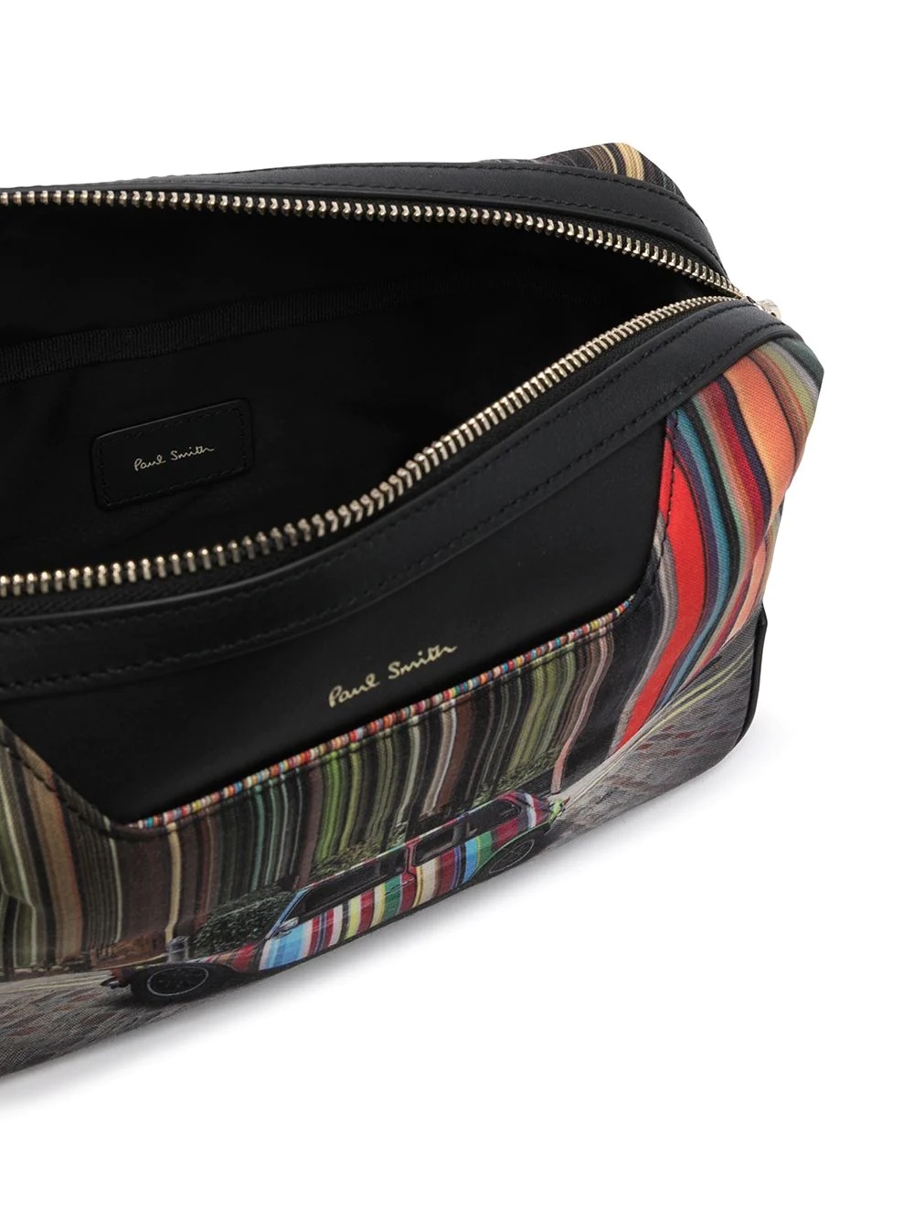 car stripe-print wash bag - 3