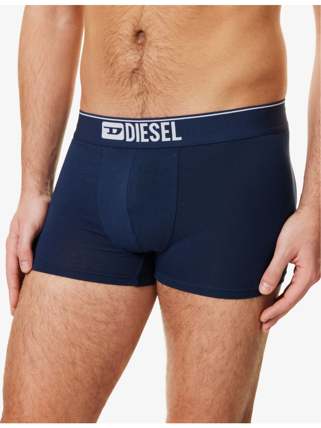 Branded-Waistband Pack of Five Stretch-Cotton Trunks - 4