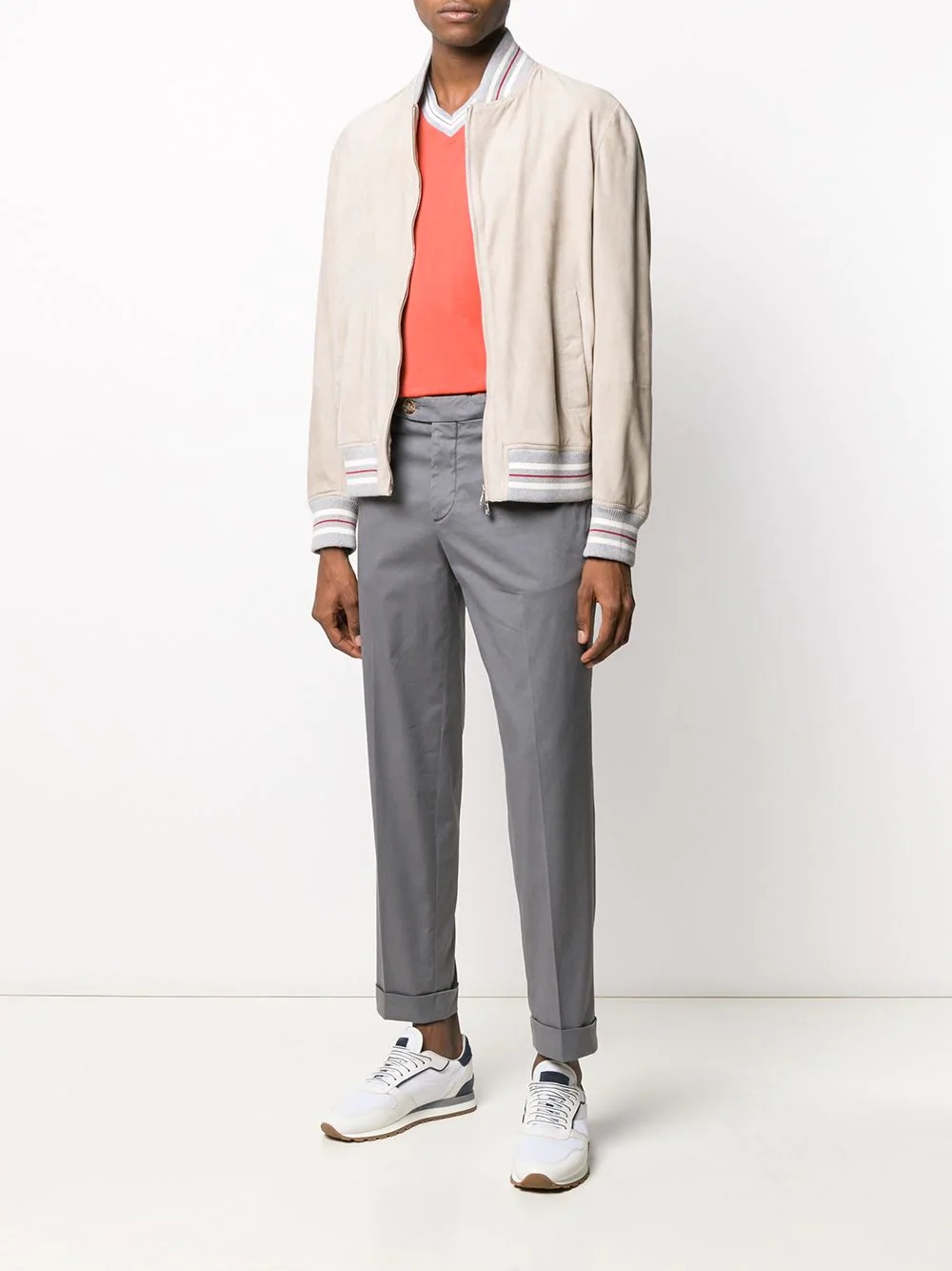 mid-rise slim chinos - 4