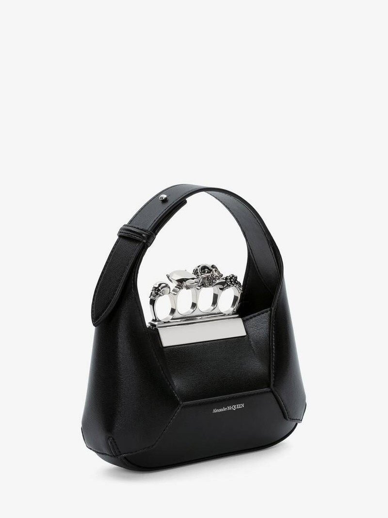 Women's The Jewelled Hobo Mini Bag in Black 3