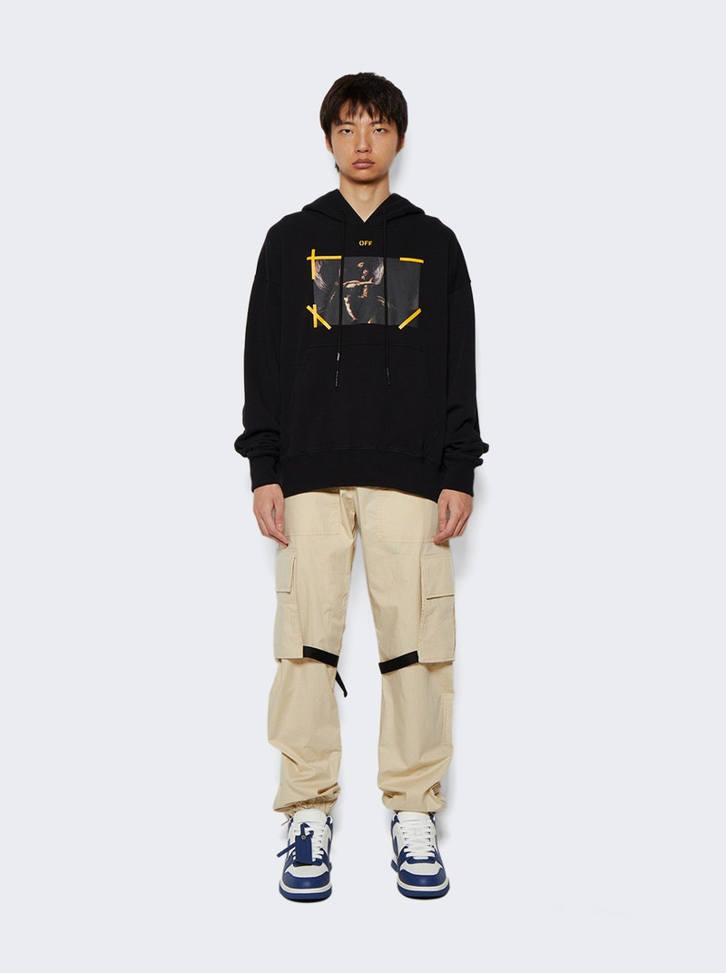 Off-White Arrow Caravaggio Mercy Hoodie Black outlook