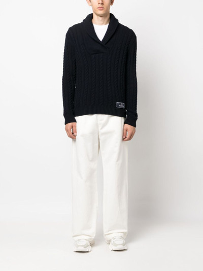 Valentino cable-knit virgin wool jumper outlook