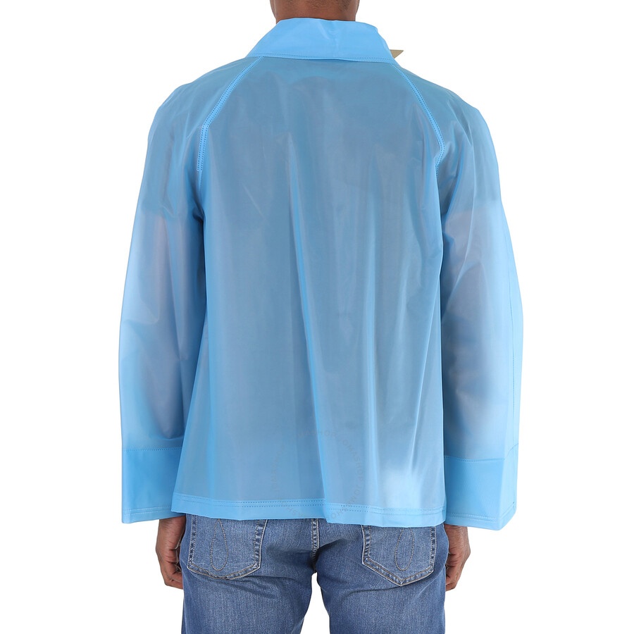 Burberry Sky Blue Soft-touch Plastic Jacket - 4