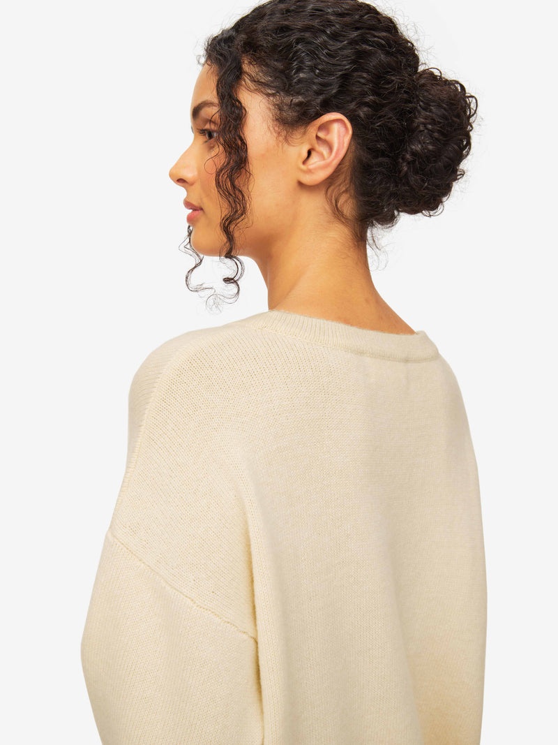 Women's Relaxed Sweater Daphne Cashmere Beige - 5