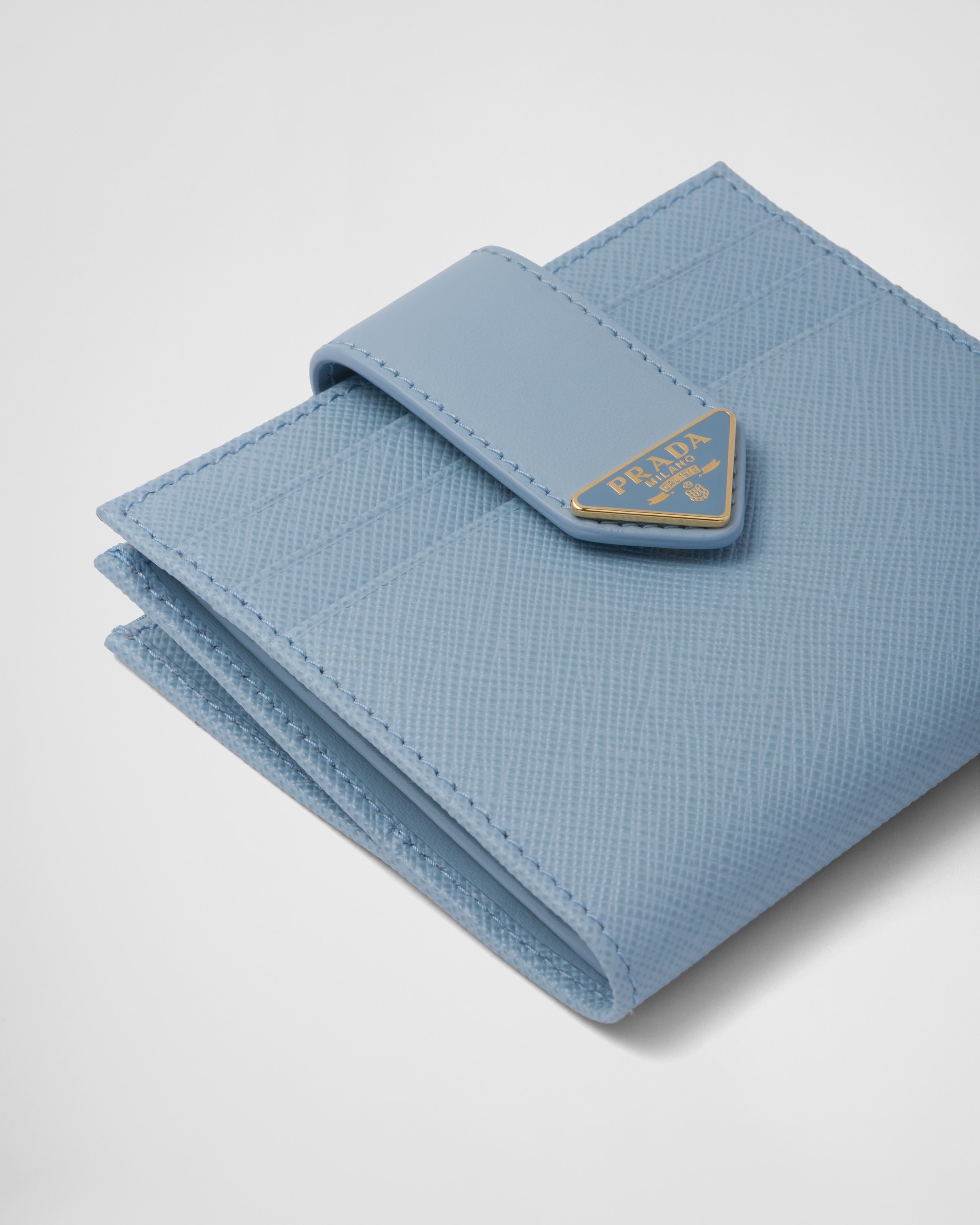 Small Saffiano and smooth leather wallet - 5