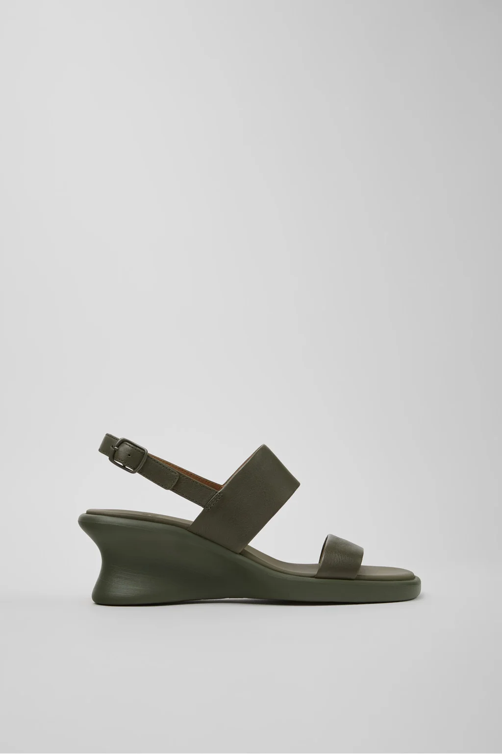 Louise Sandal Green Leather Sandals for Women. - 1