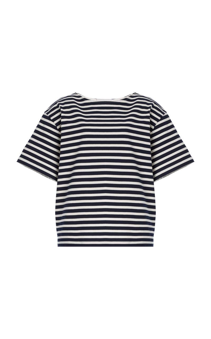 Striped Organic Cotton T-Shirt stripe 1