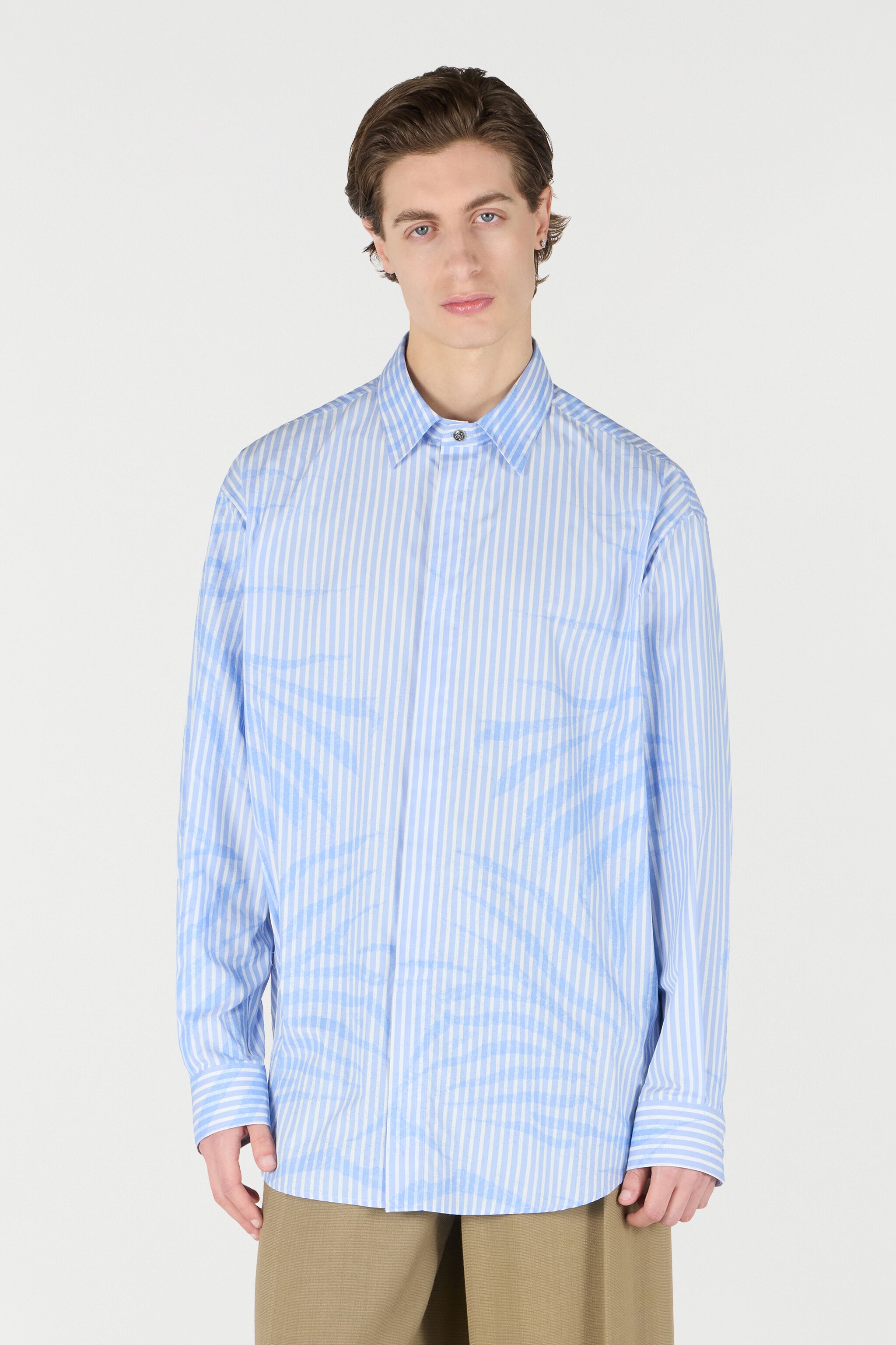 Striped Shirt With Zebra Pattern - 3