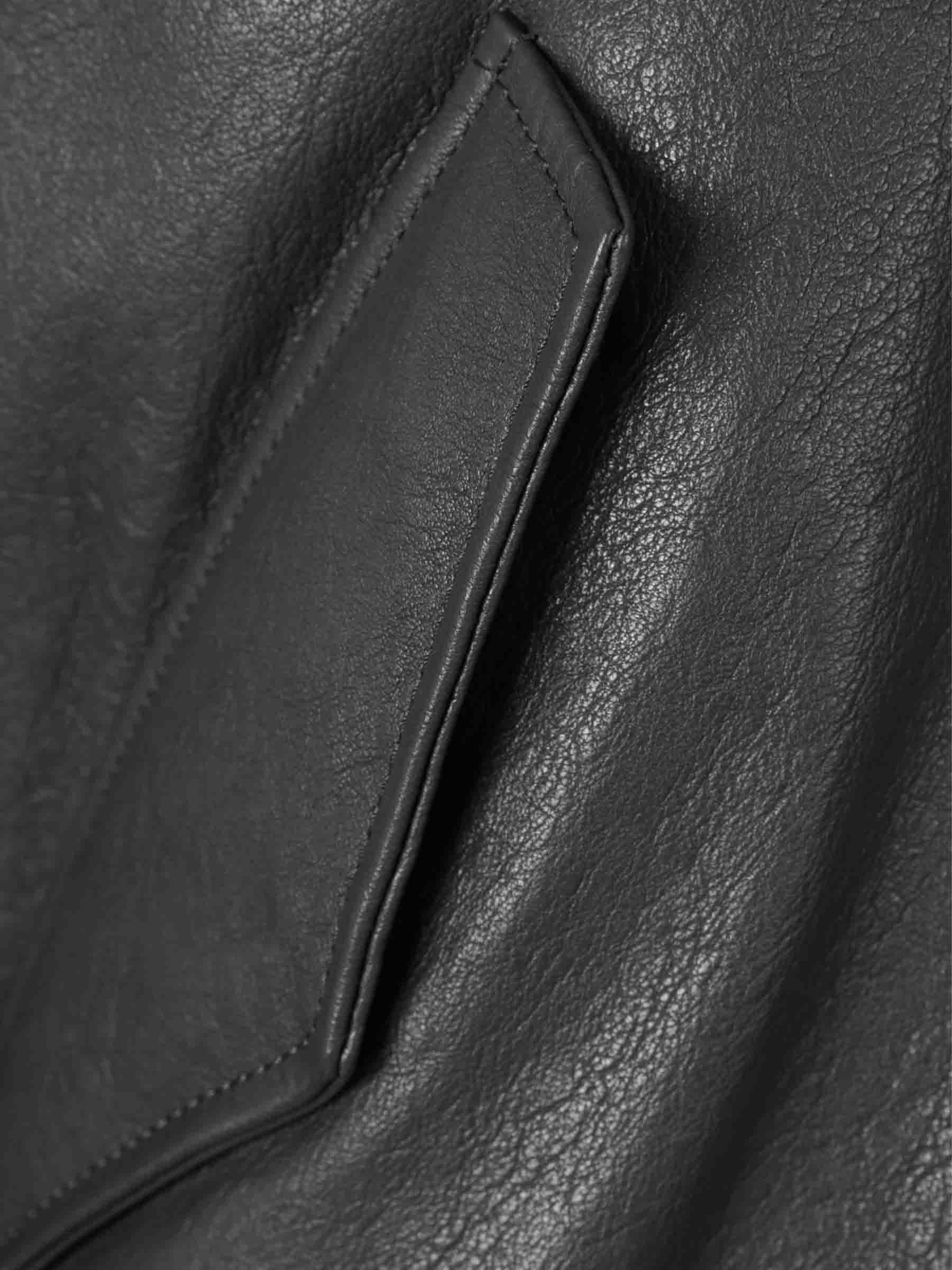 LAMBSKIN BOMBER JACKET - 4