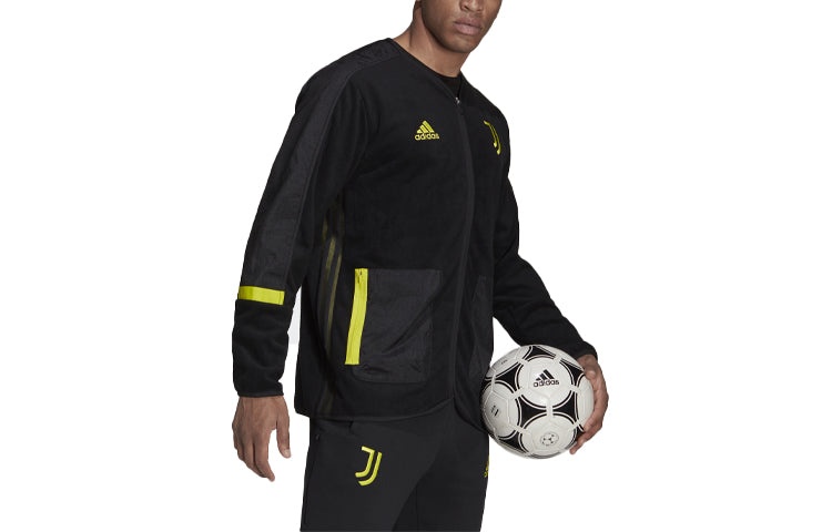 adidas Printing Zipper Soccer/Football Jacket Juventus Black GR2915 - 3