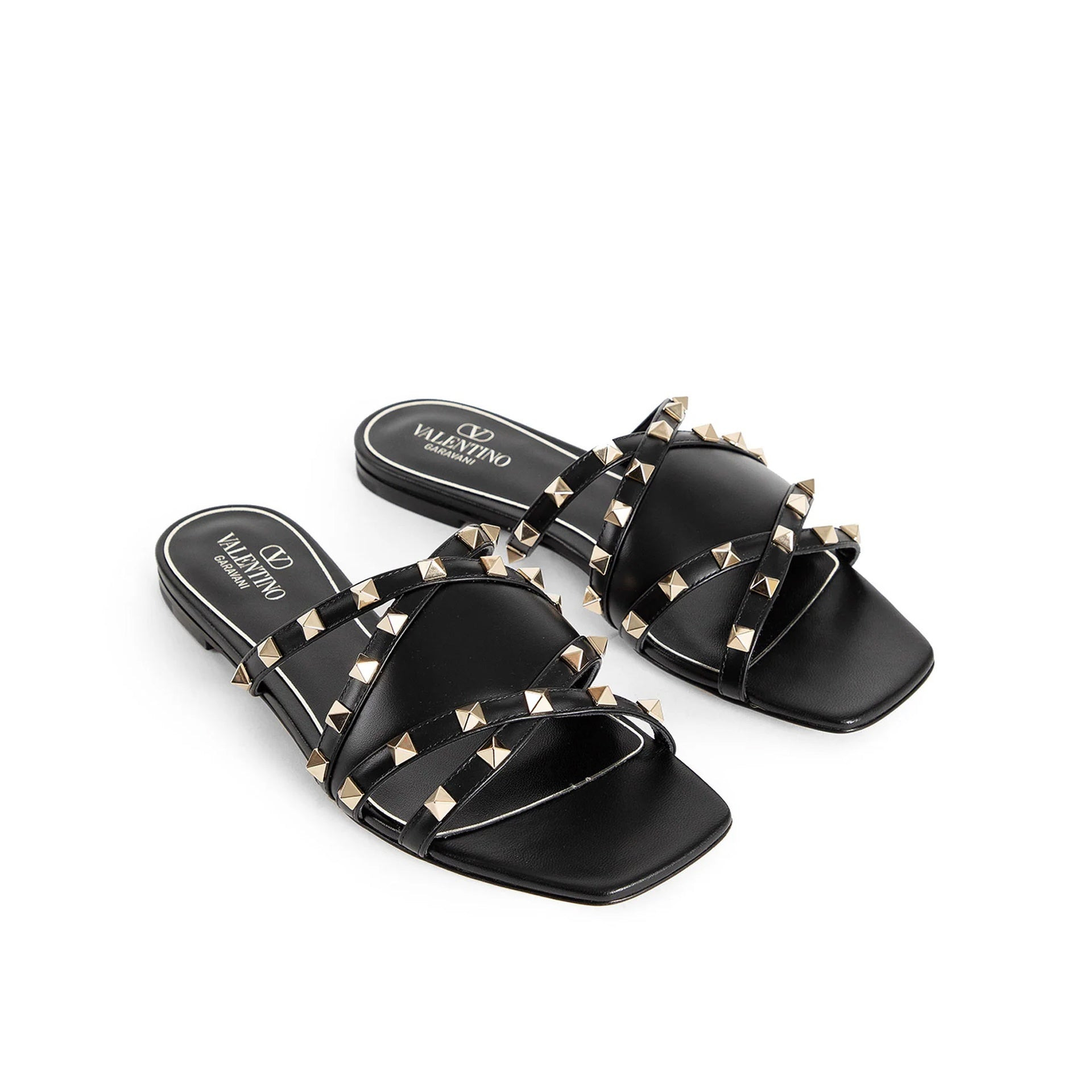 Valentino Garavani Rockstud Leather Flat Sandals Women - 4