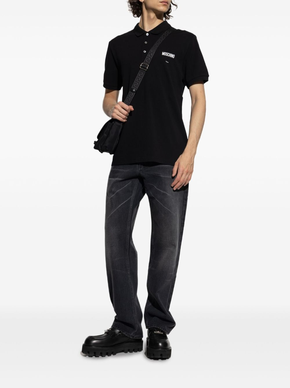 logo-embroidered polo shirt - 2