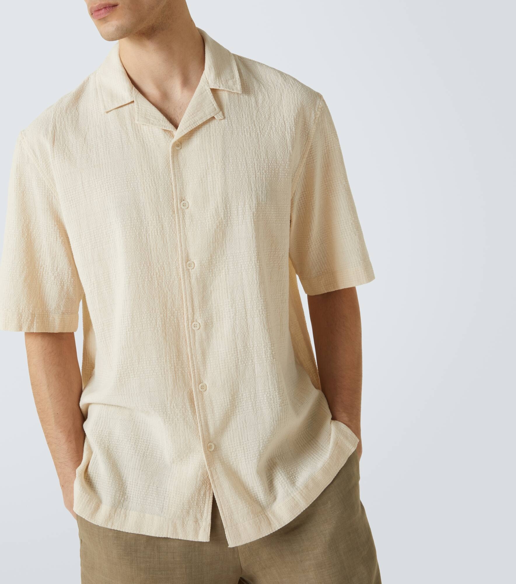 Checked cotton bowling shirt - 5