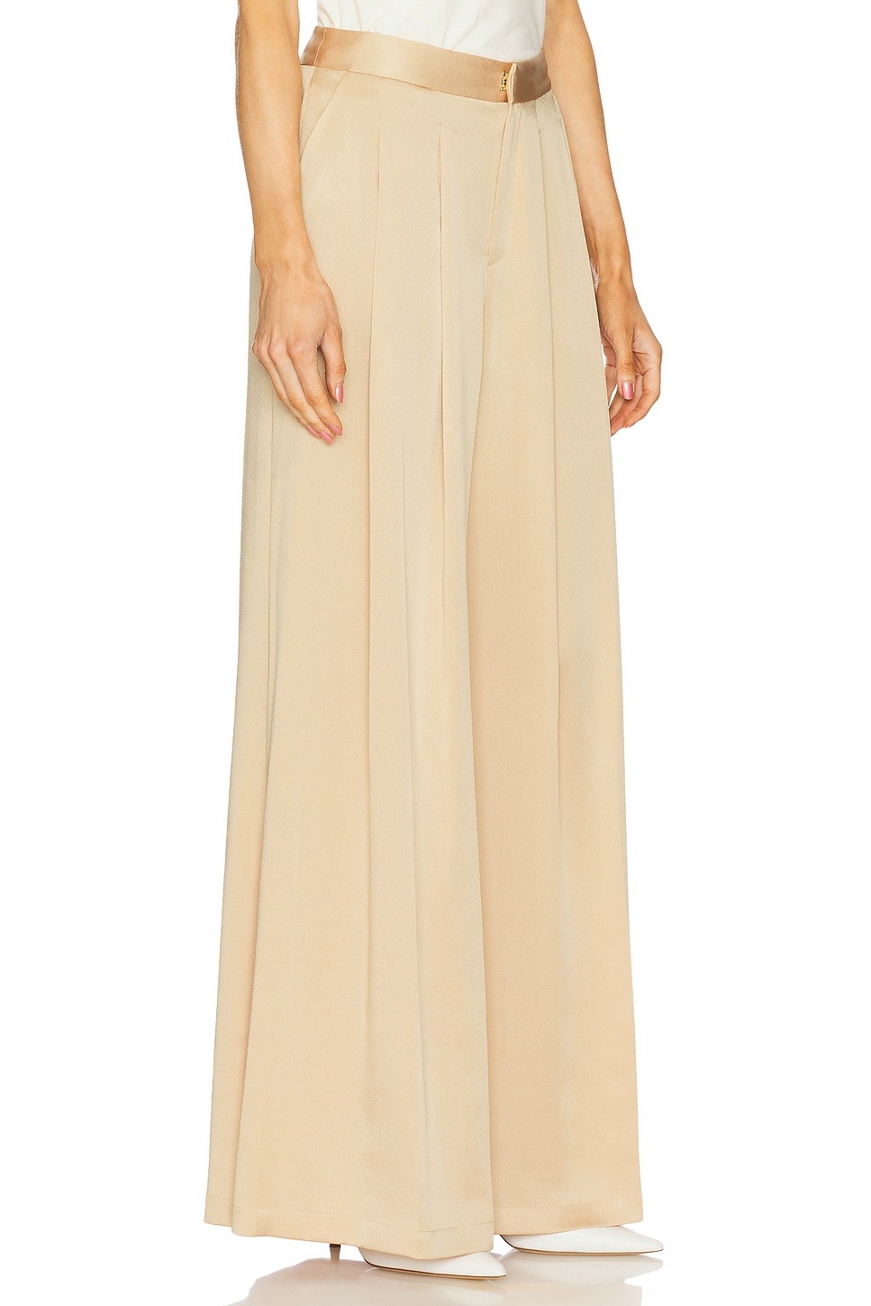 Aubrie Mid Rise Wide Leg Pant - 2