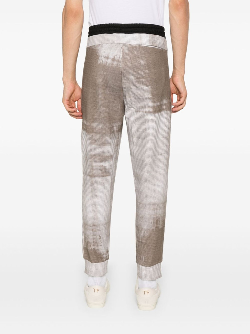 abstract-pattern track pants 4