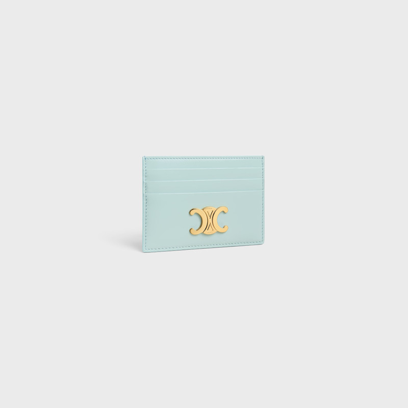 CELINE CARD HOLDER TRIOMPHE IN Shiny calfskin outlook