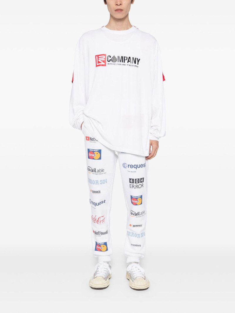 VETEMENTS cotton trousers outlook