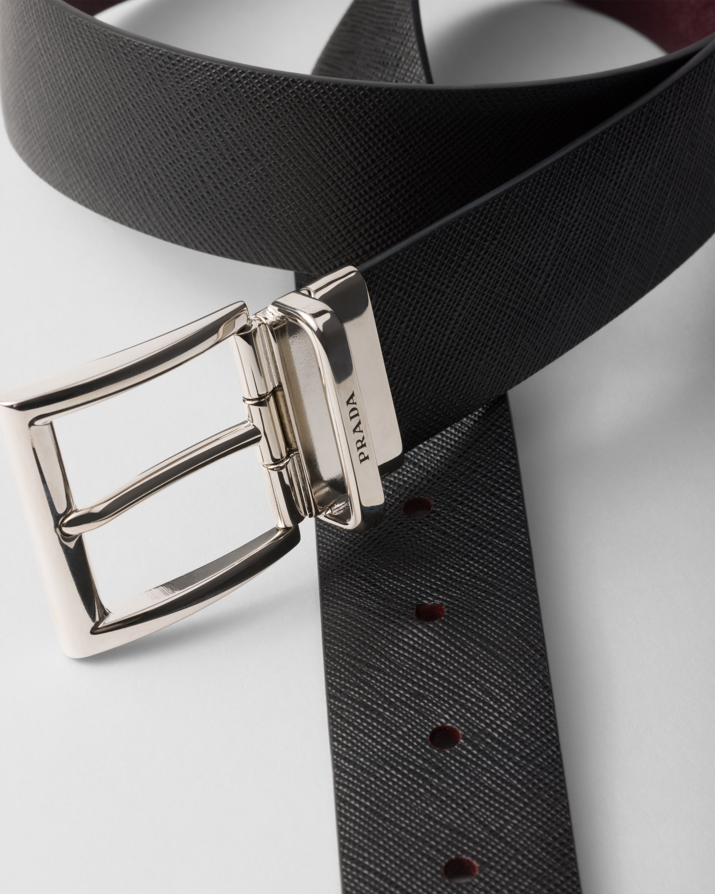Saffiano Leather Reversible Belt - 2