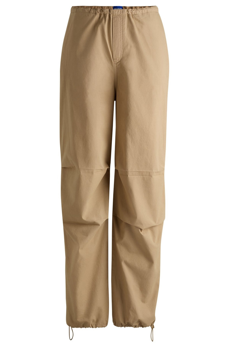 BAGGY-FIT PARACHUTE TROUSERS IN COTTON CANVAS 1