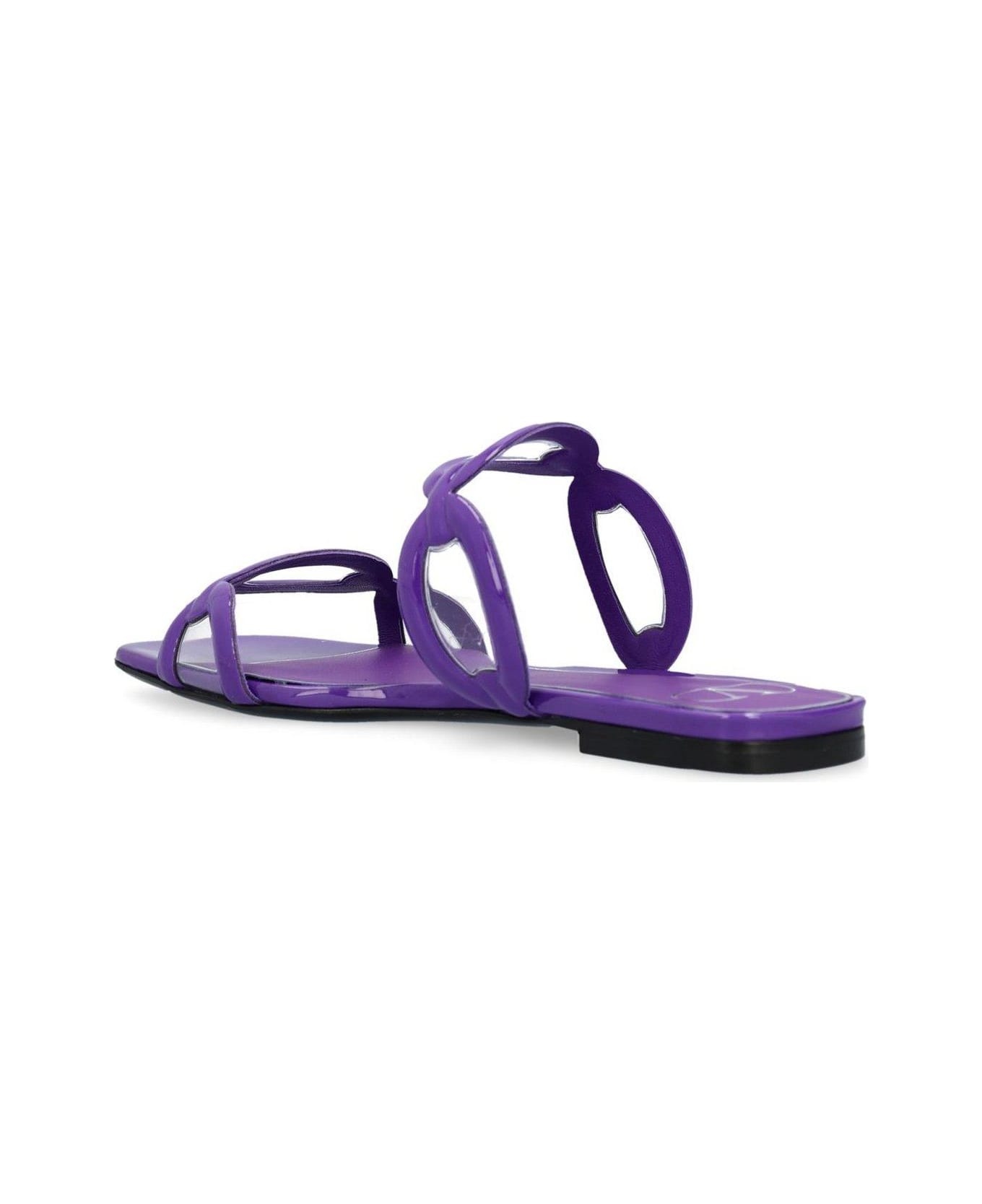 Square Toe Slip-on Slides - 3