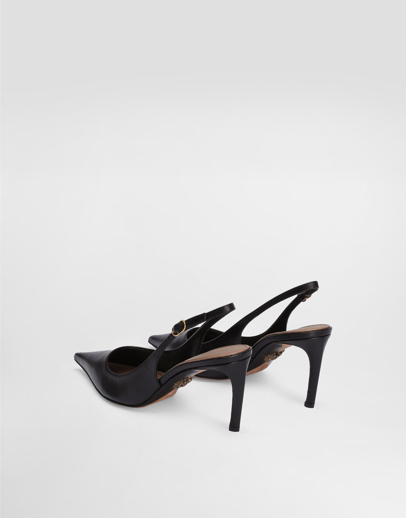 Dolce & Gabbana Polished goatskin slingbacks outlook