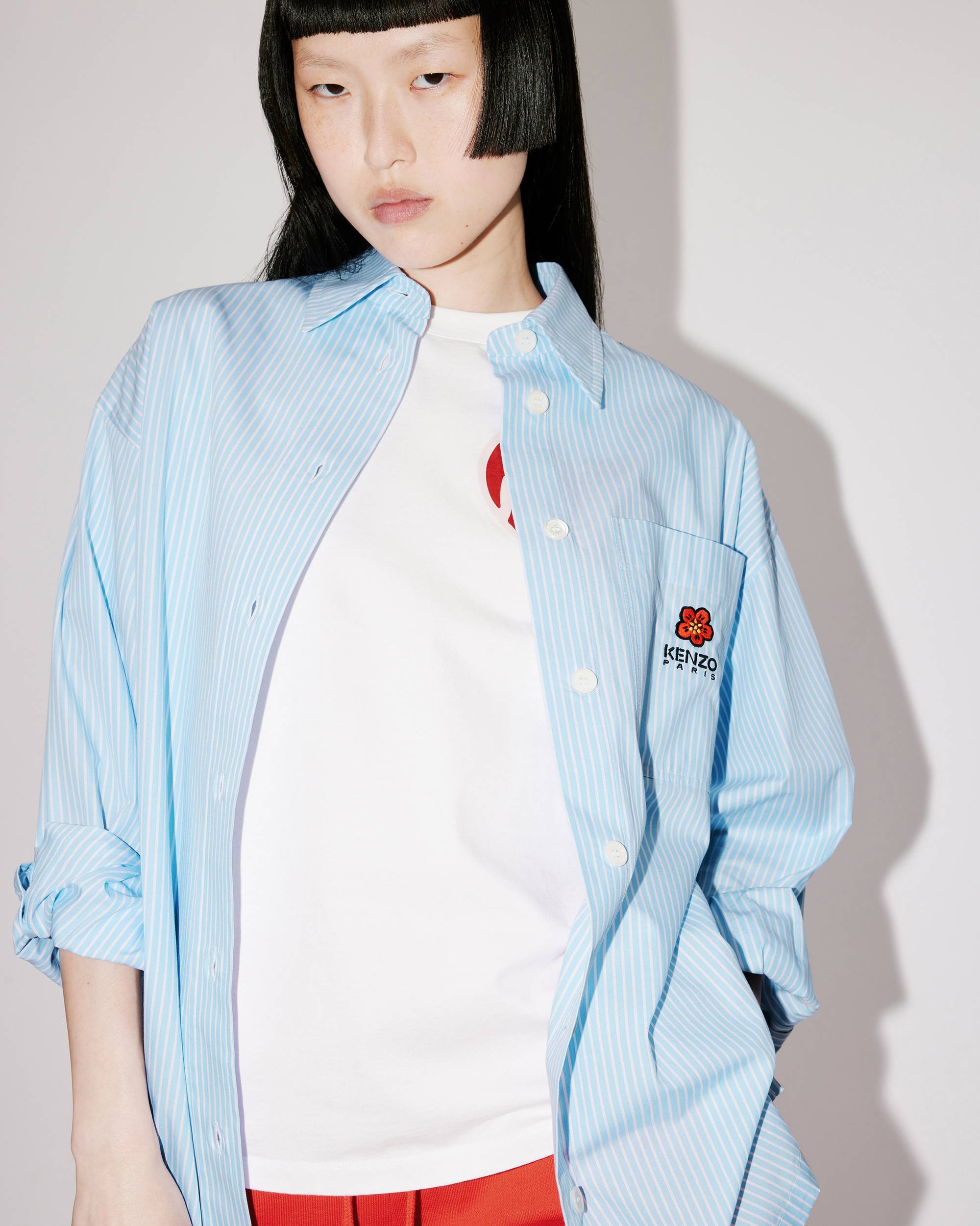 Oversized shirt with 'BOKE FLOWER' crest - 7