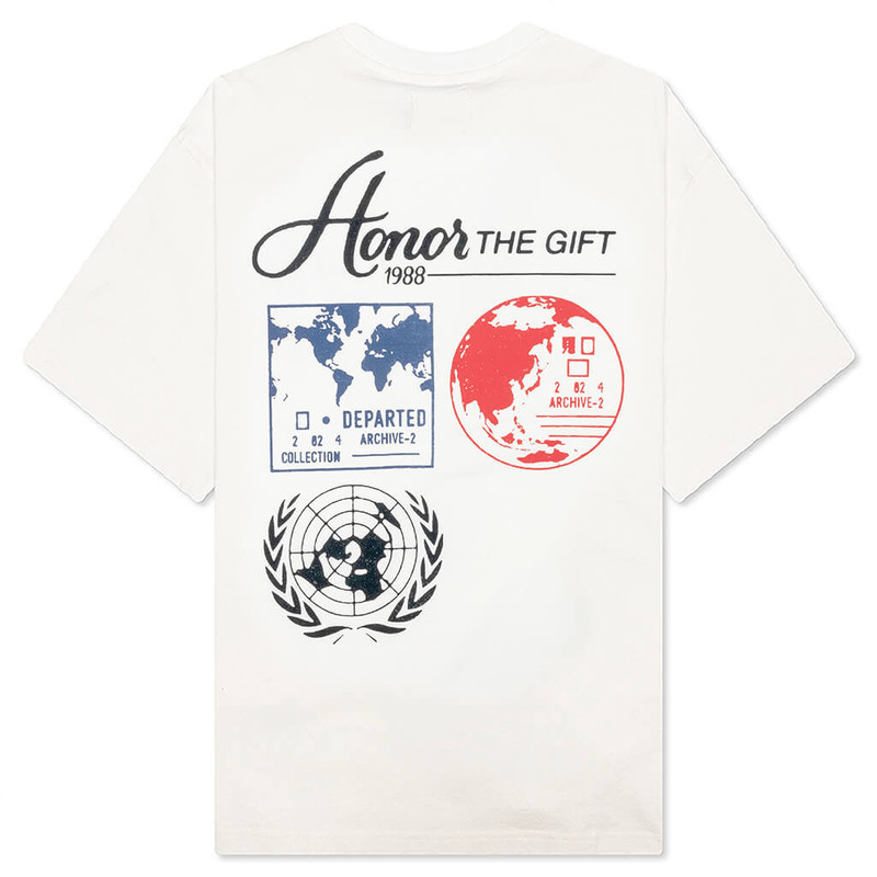 HONOR THE GIFT TRAVEL T-SHIRT - WHITE outlook
