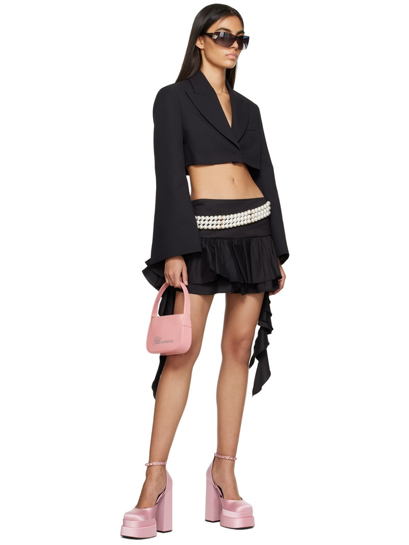 Blumarine Black Cropped Blazer outlook