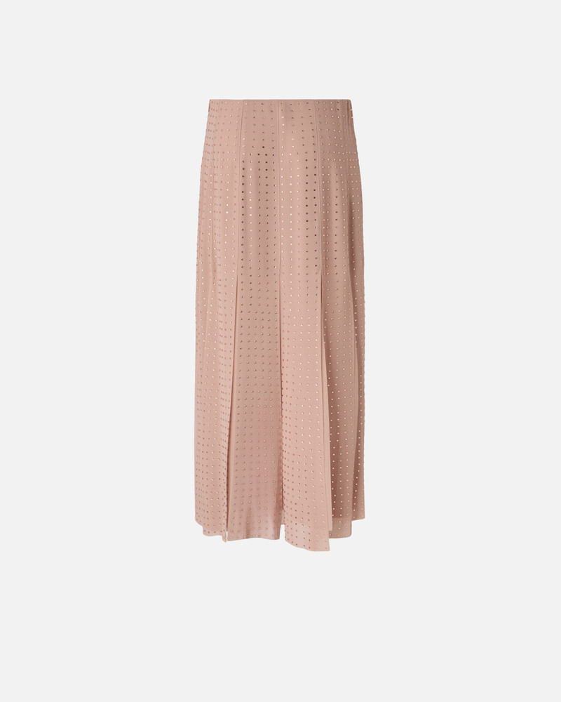MIDI SKIRT WITH FRINGES AND RHINESTONES 4