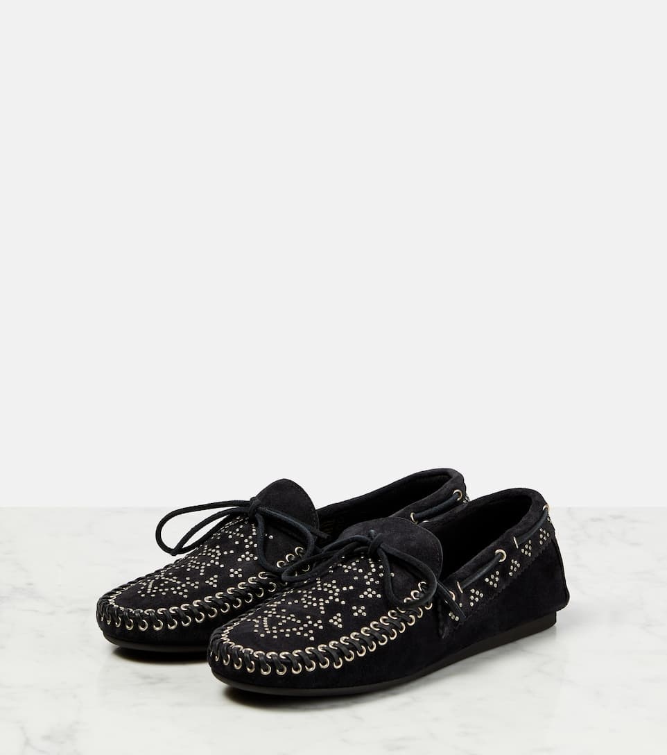 Freen embellished suede moccasins - 5